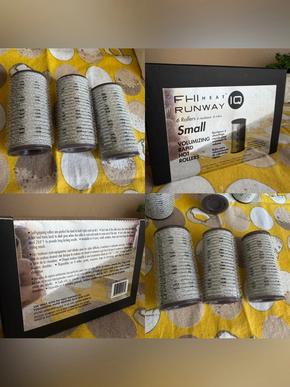 FHI Runway Heat IQ Small Volumizing Rapid Hot Rollers set of 6-Please read